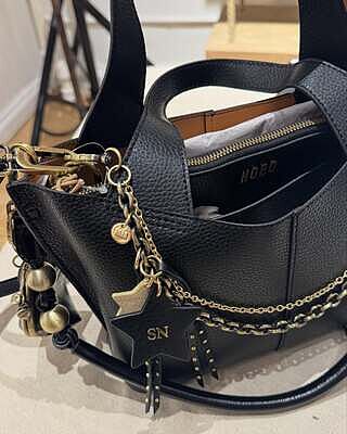 Vida Small Tote in Micro Pebbled Leather - Biscuit