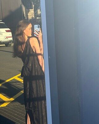 LIZ GOWN BLACK JACQUARD