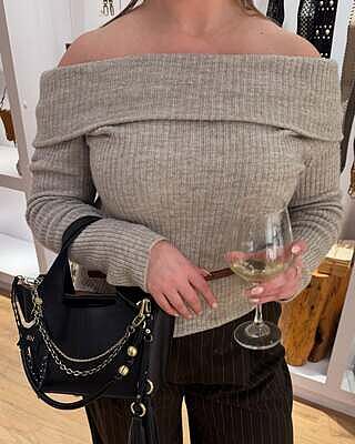 Vida Small Tote in Micro Pebbled Leather - Biscuit