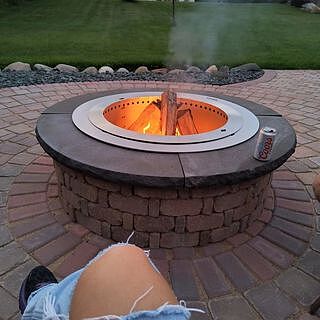 Zentro Stainless Steel Smokeless Fire Pit Insert