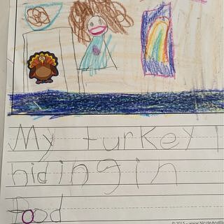 Turkeys Shape Stickers