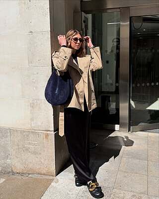 Short Belted Trench Coat
