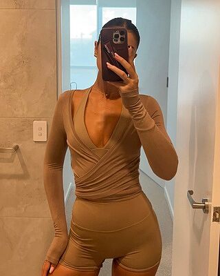 Ballet Wrap Top | Toffee