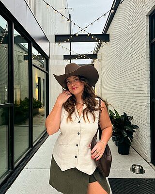 Hanover Linen Vest - Ecru