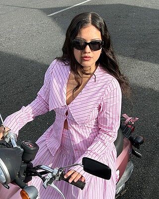 EDDIE SHIRT PINK RED STRIPE