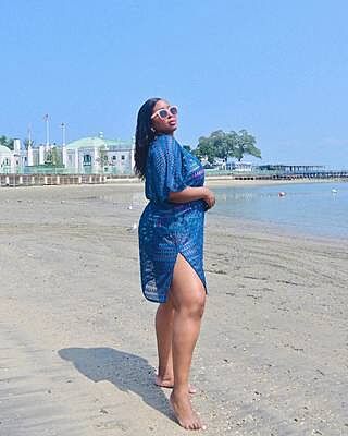 Coco Contours Breeze V-Neck Caftan Cover Up - Crochet