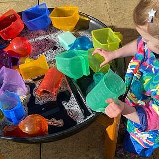 TTS Plastic Messy Play Potion Bottles Coloured 6pk