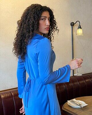 VALERIA DRESS SUPER SONIC BLUE