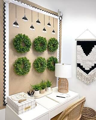 65' White Rolled Scalloped Bulletin Board Borders
