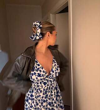 HERO MAXI DRESS SOMETHING BLUE FLORAL