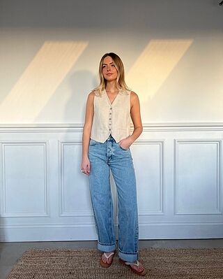 Linen Twill Waistcoat
