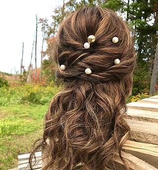 Lady Jane Grey - Pearl and Gold Statement Bobby Pin