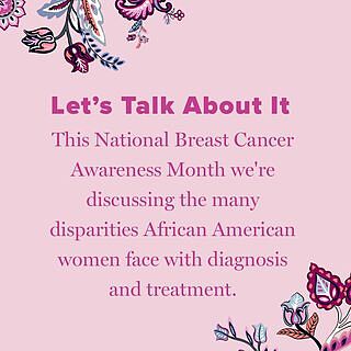 An extremely important point of research at the Vera Bradley Foundation Center is studying the different disparities African American women face when battling breast cancer. It's time to talk about these disparities. Join the conversation as Pink-4-ever, @redallianceindy and @ForTheBreastofs takeover our account in the coming days 🎀
*
*
*
#VeraBradley #NationalBreastCancerAwarenessMonth #October #NBCAM