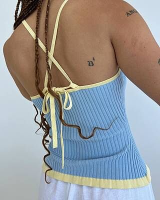 RINA TANK BLUE LEMON