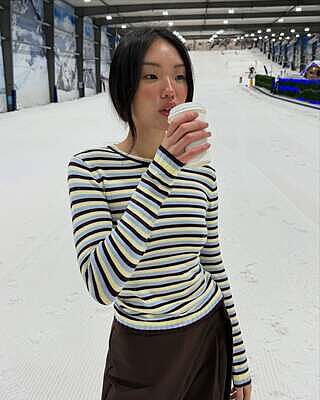 ESME LONG SLEEVE BURGUNDY AQUA
