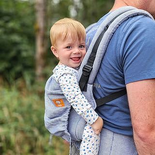 Rain - Linen Free-to-Grow Baby Carrier