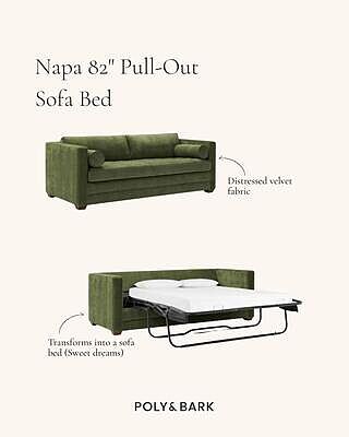 Napa 82" Pull-Out Sofa Bed