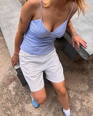 MONACO TANK BLUE SKY STRIPE