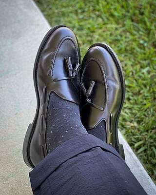 Tassel Loafer Black Calf