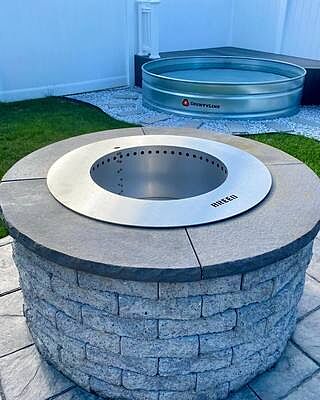 Zentro Stainless Steel Smokeless Fire Pit Insert