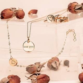 Gold Circle Necklace