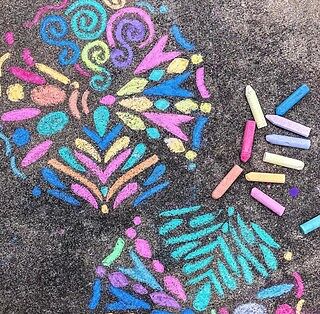 Mandala Chalkscapes - Sidewalk Chalk Stencils