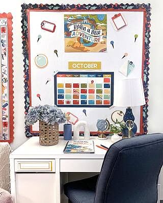 Let's Explore Calendar Bulletin Board Set