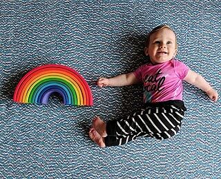 Natural Wooden Rainbow Tunnel - 12 Piece