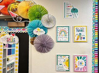 Happy Place Motivational Mini Bulletin Board Set