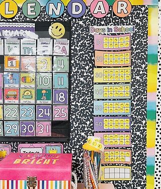 Watercolor Straight Bulletin Board Borders