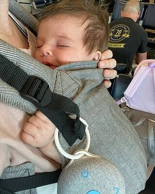 Ash - Linen Free-to-Grow Baby Carrier
