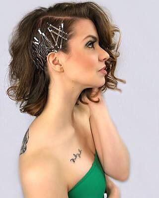 Professional Flat Metal Styling Bobby Pin (Black)