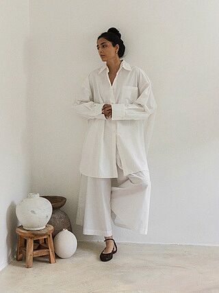 White Super Wide Leg Culottes