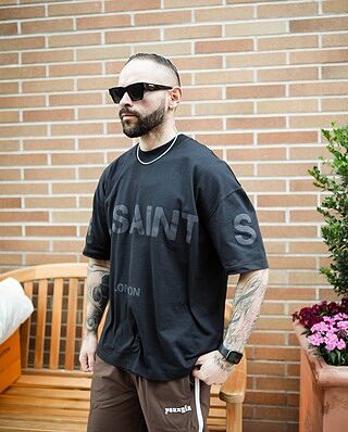 Biggy Oversized Logo Print T-Shirt
