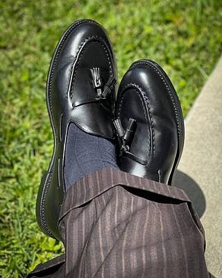 Tassel Loafer Black Calf