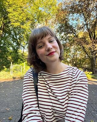 Belle Breton Stripe Jersey Tee - Ecru/Burgundy Stripe