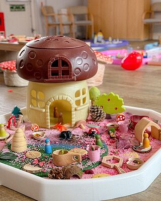 TTS Toadstool Small World Cottage