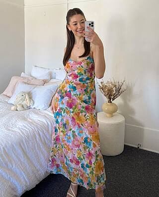 EMELIE SILK SLIP LOLLY FLORAL