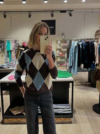 Blue Argyle Jumper
