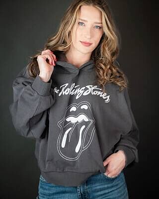 The Rolling Stones Stitched Tongue Logo Pullover Hoodie