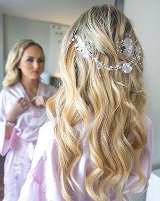 Marie Antoinette of France - Ribbon Hair Vine (Silver)