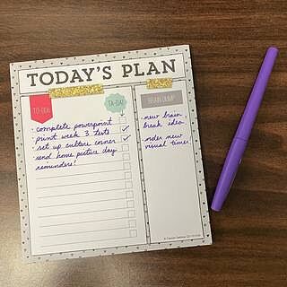 Today's Plan Notepad