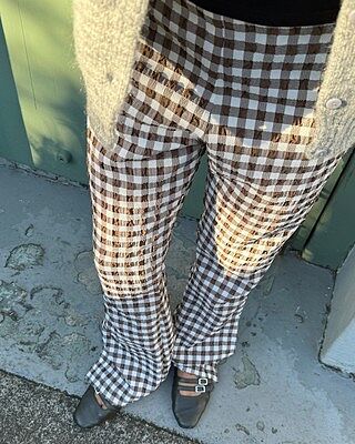 PRISM PANT BROWN GINGHAM