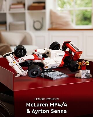 LEGO® ICONS™ McLaren MP4/4 & Ayrton Senna