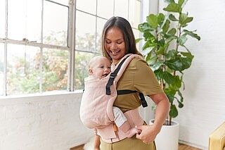 Sunset - Linen Free-to-Grow Baby Carrier