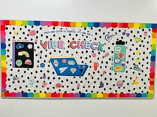 We Stick Together Vibe Check Bulletin Board Set
