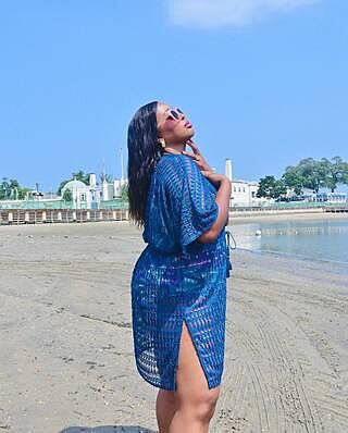 Coco Contours Breeze V-Neck Caftan Cover Up - Crochet