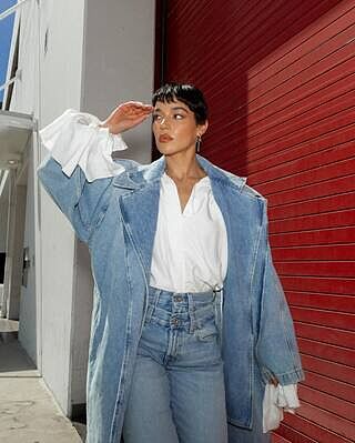 Silk Blend Ariel Shirt in White