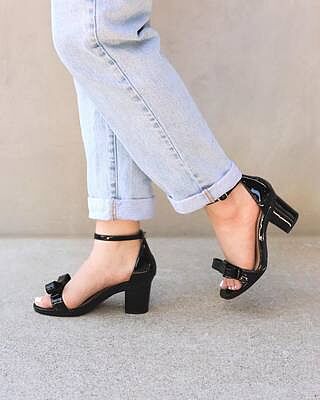 Pashionista - Coal Patent Pashionista Bow
