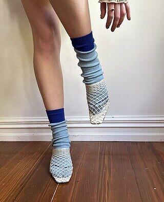 MERINO BLOCK SOCK BB BLUE ULTRA